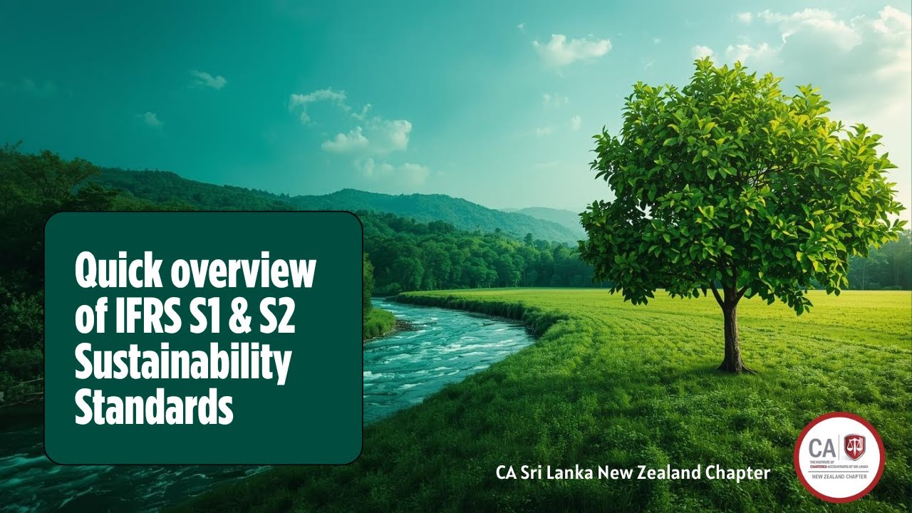 IFRS S1 and S2 sustainability reporting standards - YouTube