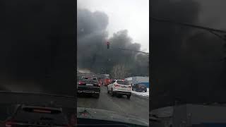 Горит пластиковый завод #shorts_video