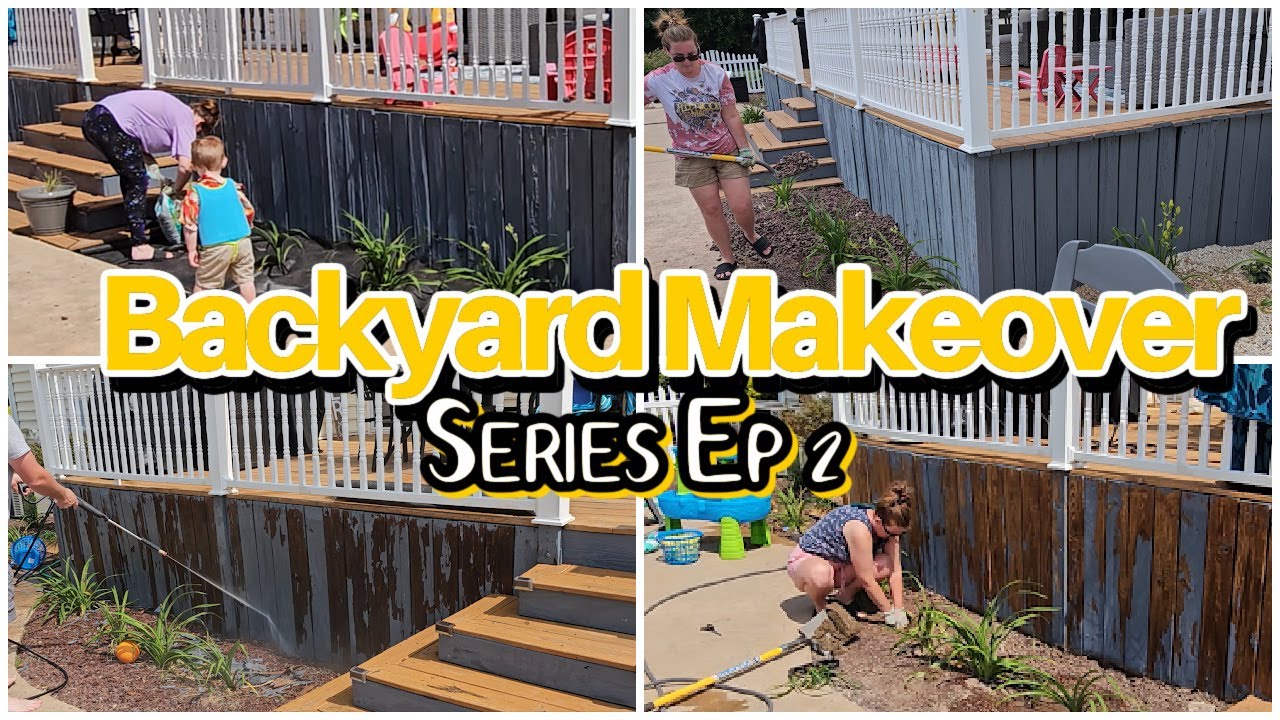 New Summer Backyard Makeover Series Ep 2 DIY Landscaping on a Budget ...
