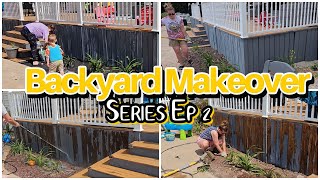 New Summer Backyard Makeover Series Ep 2 DIY Landscaping on a Budget