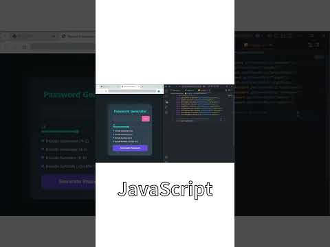 🛡️【HTML/CSS/JavaScript】- Password Generator