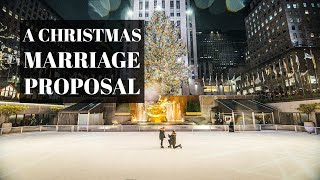 Surprise Marriage Proposal at the Rockefeller Center Ice Skating Rink (Kalman \& Rebecca)