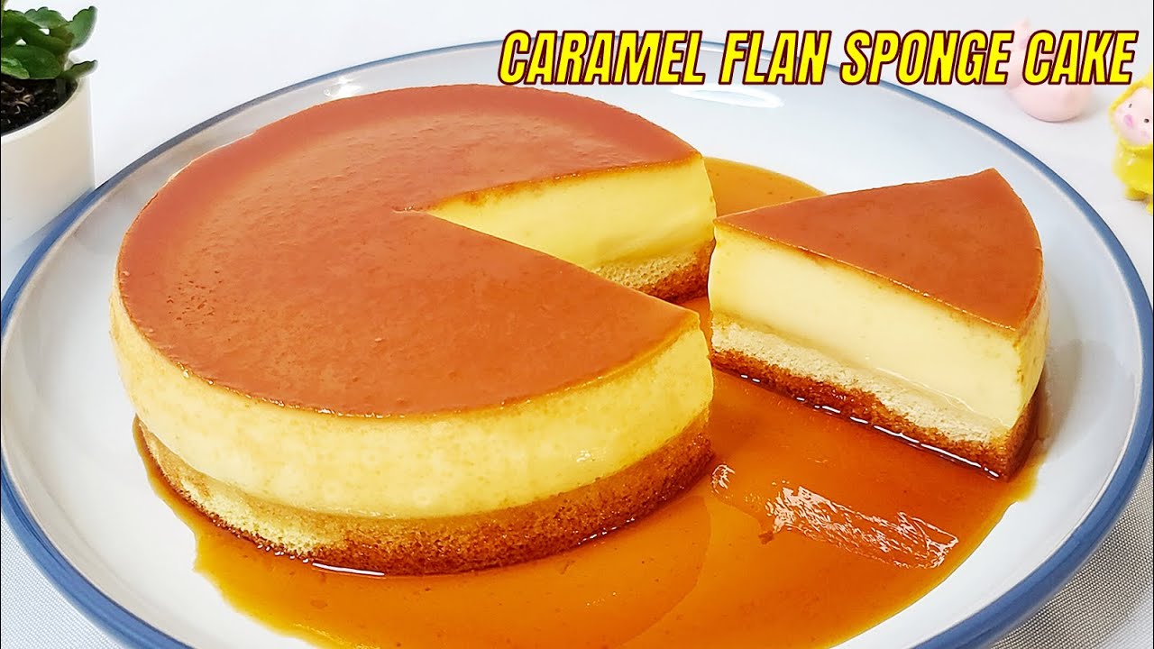 Delicious Creme Caramel Flan Sponge Cake Recipe [Subtitles] HNC Kitchen -  YouTube