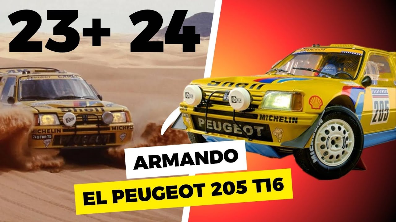Peugeot 205 T16 1/8 Scale Issues 23 + 24. - YouTube