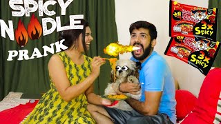Extreme Spicy Noodles Prank On Husband | sheethal elzha official | sheethal elzha | sheethal |