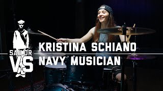 Drum Off! Navy Musician vs Kristina Schiano | Sailor VS