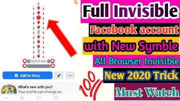 Invisible Facebook account 2020|| Create full invisible facebook.
