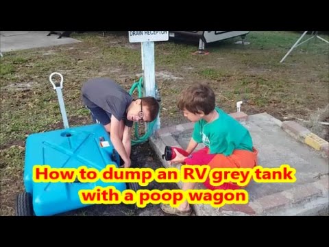 Roadschool Life | The kids empty the poop wagon