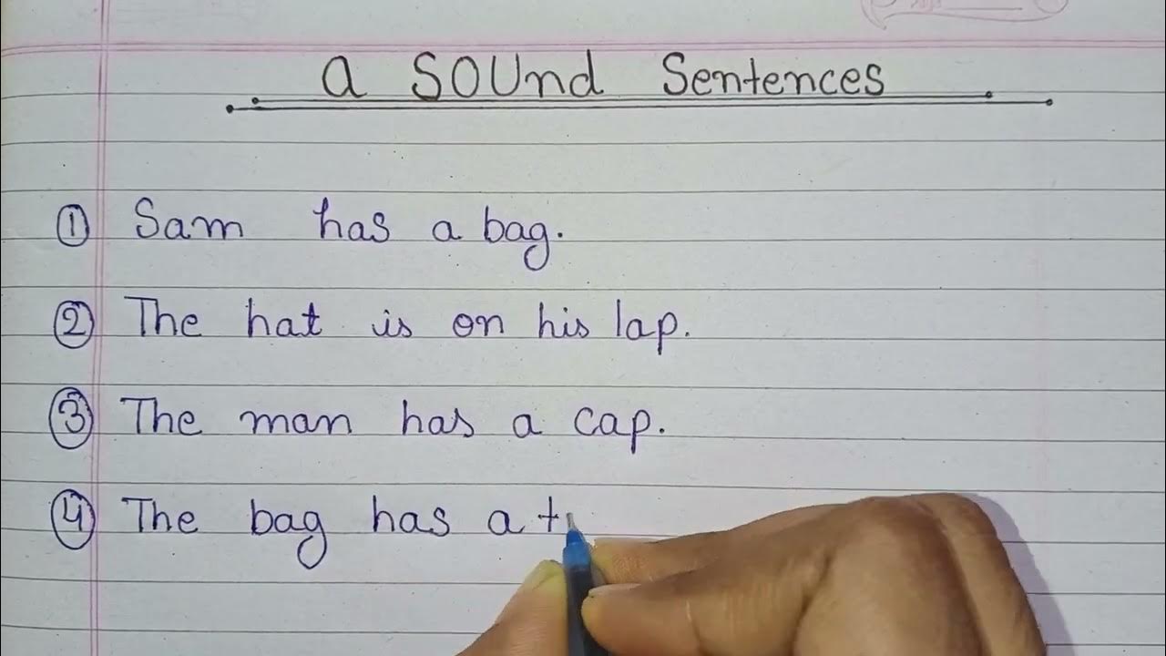 a sound sentence for nursery /a sound sentence for LKG shorts 