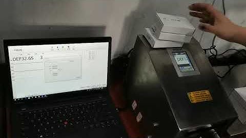 Variable Database Printing software, RS232/WIFI/bluetooth connection with inkjet printer.