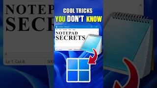 Secrets of Windows Notepad You DON’T Know — Safe Tricks & Shortcuts! 🖥️📝⚡ #Notepad #Windows #Tips