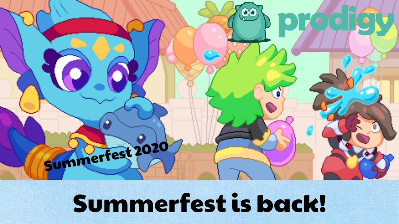 Summerfest Is Back! Prodigy Math Game Summerfest 2020 YouTube