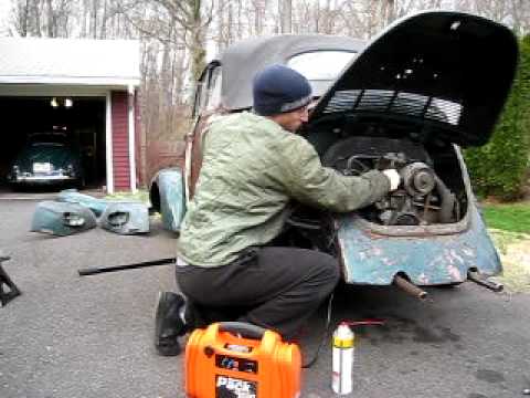 71 vw bug engine running after 2 years chad catalano