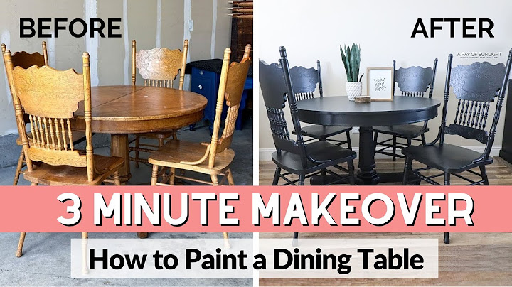 How to Paint a Dining Table | 3 Minute Makeover