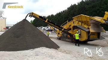 Keestrack R3 Impact crusher and K5 screen