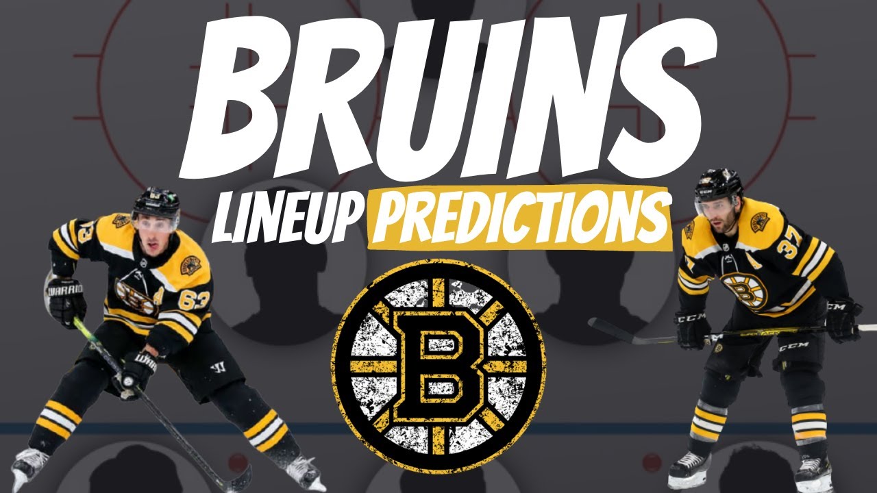 Boston Bruins Lineup Predictions 2021-22
