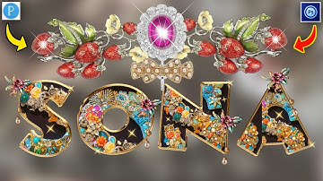 Glass Font Name editing How to make glass font editing ps touch pixelLab ps cc 2022 |Zarraq Creation