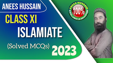 Anees Hussain Coaching Classes Islamiate 1st Year Guess Paper Solved MCQs 2023