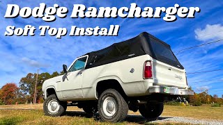 Installing a Softopper. 19741980 Dodge Ramcharger and Plymouth Trailduster. Soft Top installation.