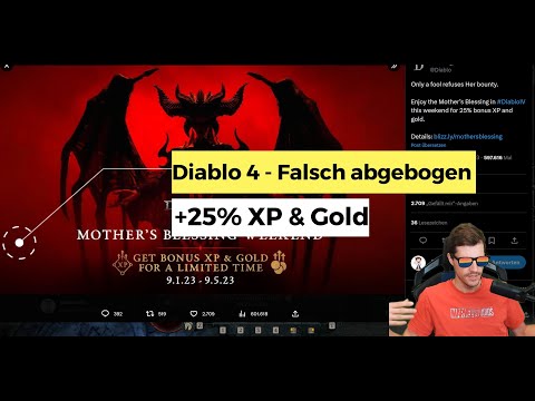 Diablo 4: Falsch abgebogen (+25% mehr Gold & XP am Wochenende) @4Fansites