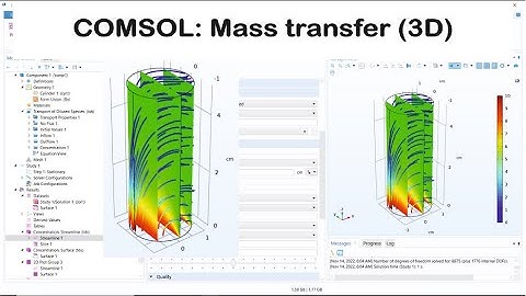 COMSOL: Mass transfer (3D)
