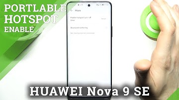 How to use HUAWEI Nova 9 SE as hotspot | Configure Portable Hotspot