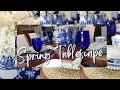 Blue and White Spring Tablescape (Blue Willow)