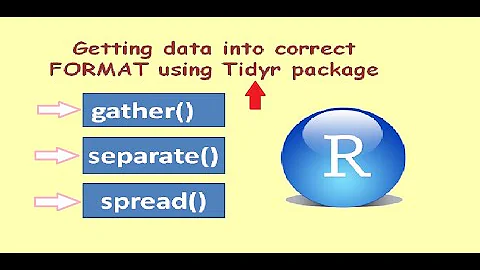 Tidyr package - Gather, Separate and Spread function | Restructuring data columns and rows in R