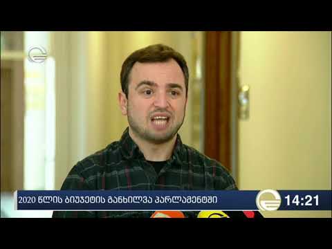 2020 წლის ბიუჯეტის განხილვა პარლამენტში