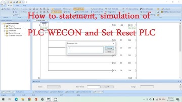11  How to use statement, simulation, set and reset instruction WECON PLC