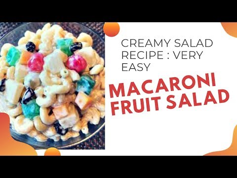 QUICK & EASY MACARONI FRUIT SALAD | Pinoy Salad Recipe | hzlwanderz