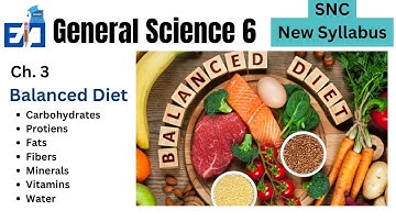 Balanced Diet | General Science Class 6 | Chapter 3  | SNC New Syllabus