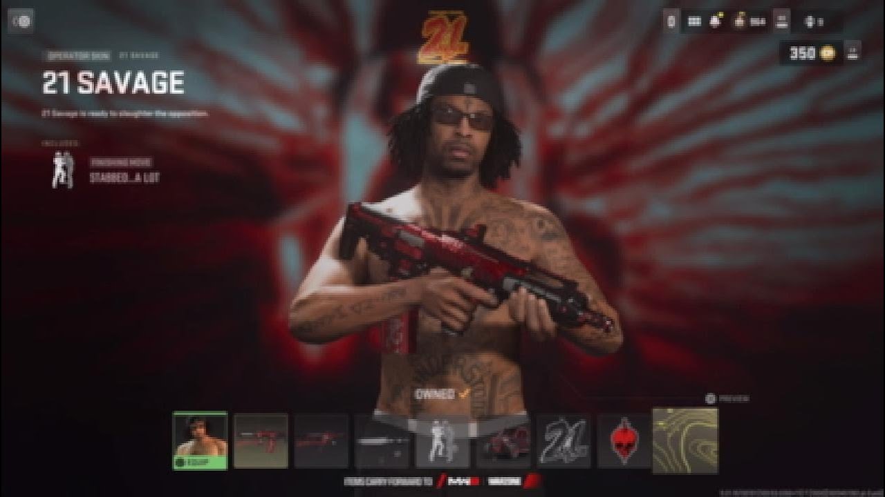 New Call of Duty Modern Warfare 2 21 Savage Operator Bundle Showcase