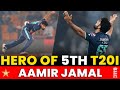 Remarkable bowling spell by aamir jamal  pakistan vs england  5th t20i 2022  pcb  mu2t