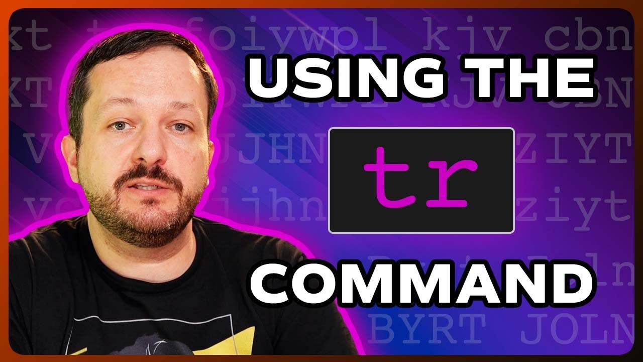 Linux command line tips use the tr command to transform replace