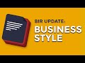 BIR Update: Business Style Philippines