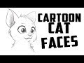 How to cartoon Cat Face Expressions