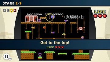 DONKEY KONG JR. ~ STAGE 2 - NES REMIX - No Commentary 1AJ