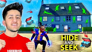 Playing Hide And Seek In Clock Tower Finding 20 Noob Players Chor Police   Garena Free Fire