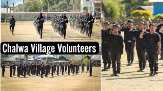 Chapang neocha hogei in Training bol ta 🥺, Passing out Parade || Chalwa Village Volunteers
