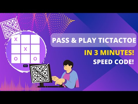 Speed Code TicTacToe WEB APP | IN 3 minutes!