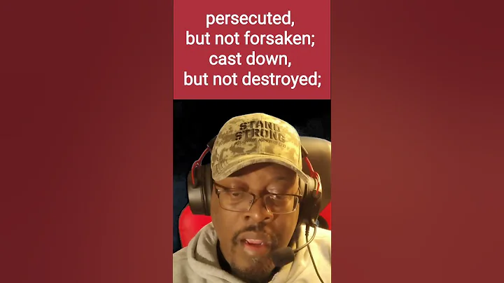 Cast down but not destroyed! God's Not Done with YOU!