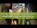 Review APONUO 6 Pack Solar Post Cap Lights, 2 Modes(Warm/Cool Light) Outdoor Waterproof Fence Post S