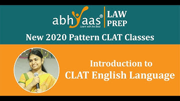 CLAT New Pattern Classes |Introduction to English Language | Abhyaas LawPrep