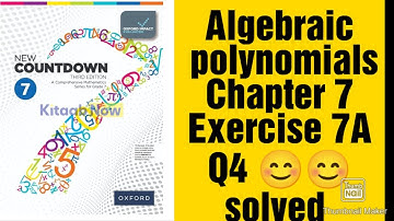 oxford new countdown book 7 third edition chapter 7 Exercise 7A Q4 complete solve