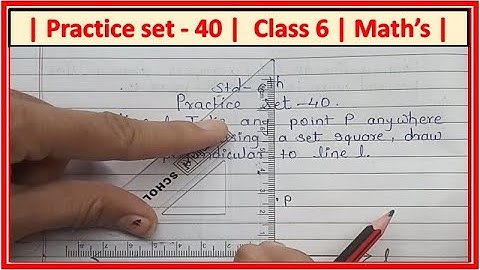 Practice set 40 class 6 maths