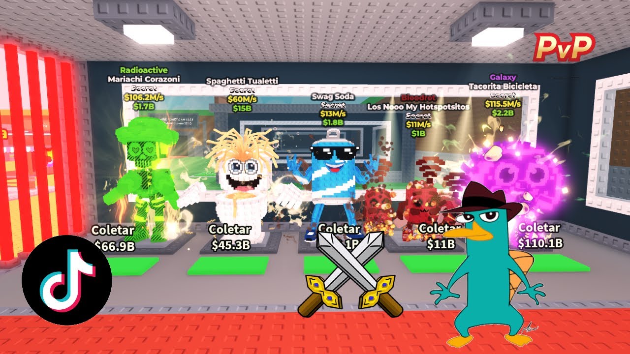 INVADI UMA LIVE DE PVP NO TIK TOK E GANHEI UM BRAINROT DE 22 MILHOES/S