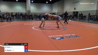 79 Kg Prelims Ashton Eyler Mat Town USA Vs Noah Glaser Panther Wrestling Club RTC