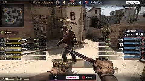 NiP vs FaZe - EPICENTER 2017 Europe Closed Qualifier - map2 GRAND FINAL
