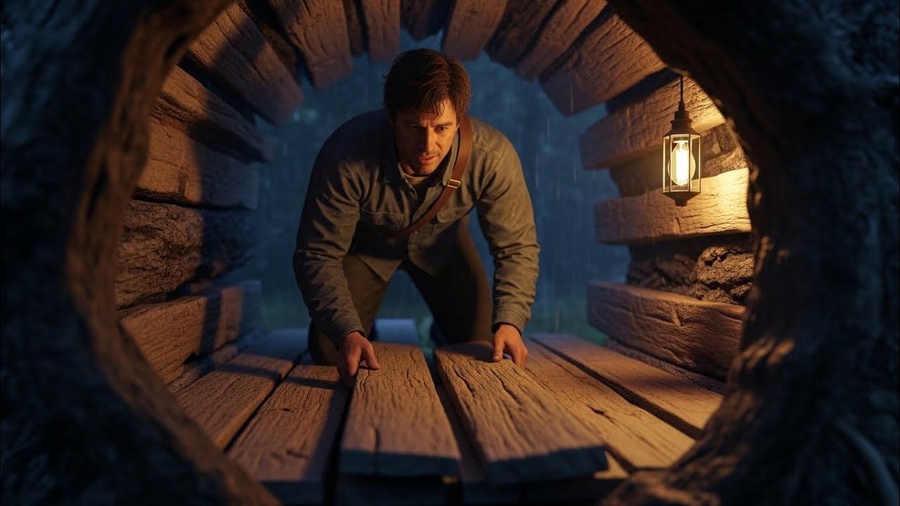 Building A Secret Room inside A tree trunk over a waterfall | by Hidden Shelter ASMR☺️